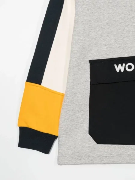 Bluza rozpinana dziecięca Woolrich żółta