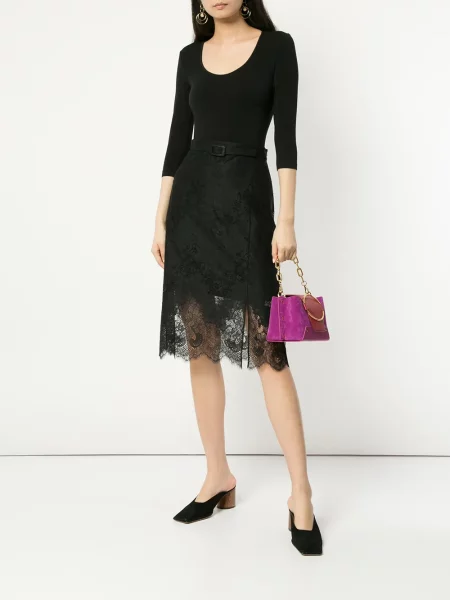 Body Wolford o krotszym kroju czarny
