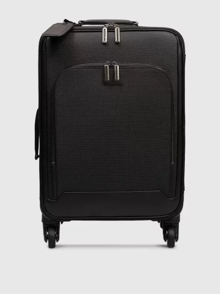 Кожаный чемодан Stefano Ricci черный