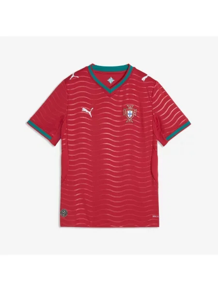 Koszulka piłkarska dla dzieci replika Puma Portugalia Mistrzostwa Świata czerwona