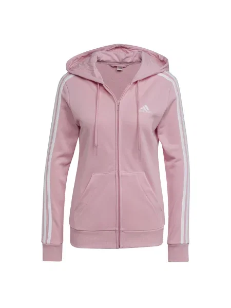 Bluza z polaru zip-up adidas Essentials biała
