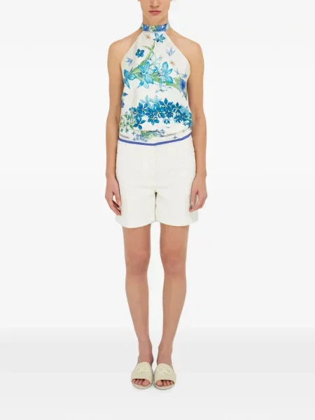 Top Ferragamo cu imagine alb