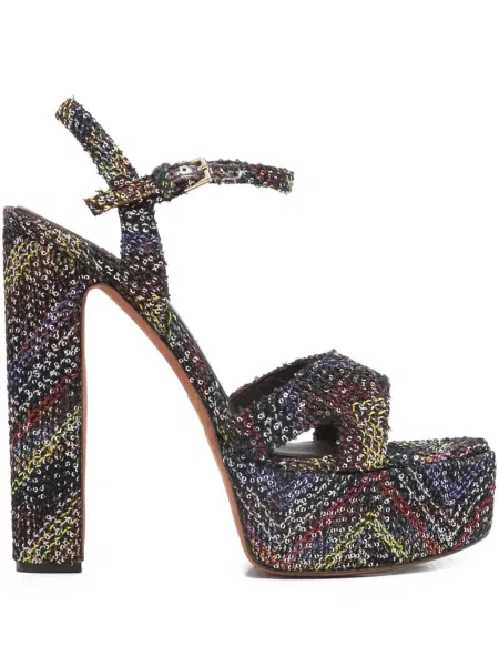 Sandale Missoni cu platformă negru