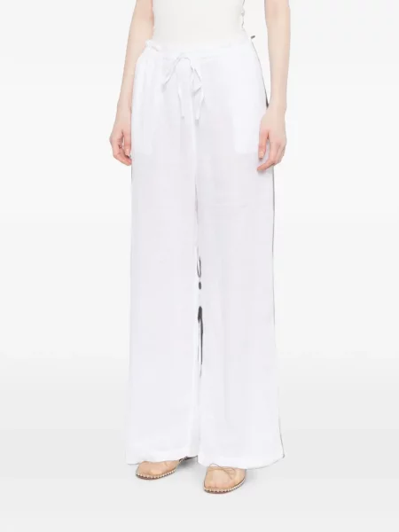Pantaloni James Perse de in cu cordon alb