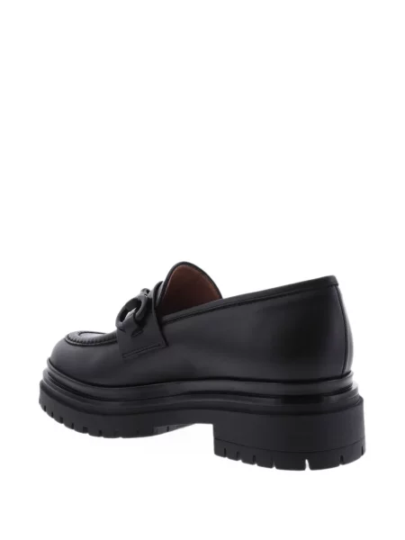 Pantofi loafer Paris Punk din piele chunky negru