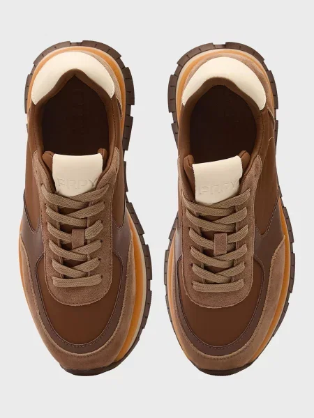 Кожаные кроссовки Prpy коричневые