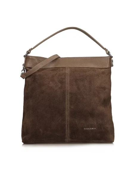 Кожаная сумка Toscanio бежевая