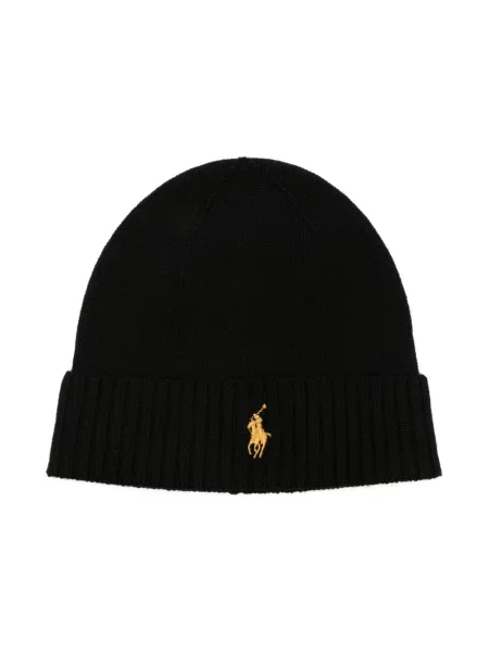 Czapka Polo Ralph Lauren wełniana czarna