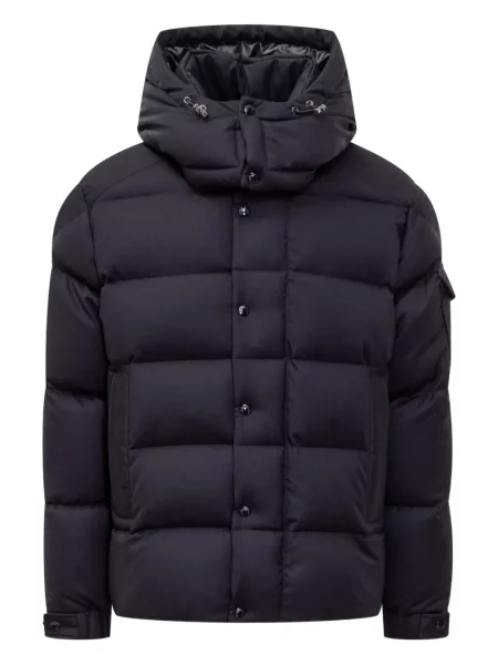 Geacă cu puf Moncler Maya cu glugă albastru