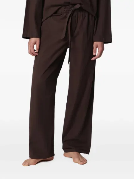 Pantaloni Tekla cu cordon maro