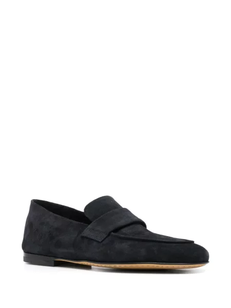 Pantofi loafer Officine Creative din piele de căprioară albastru