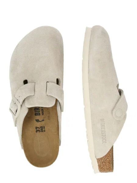 BIRKENSTOCK Šľapky Boston krémová biela