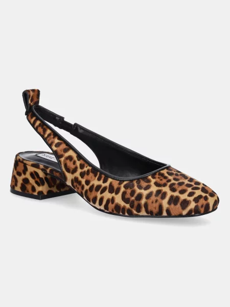 Кожени обувки с дебел Steve Madden Smitten-LP с дебел с отворена кафяво