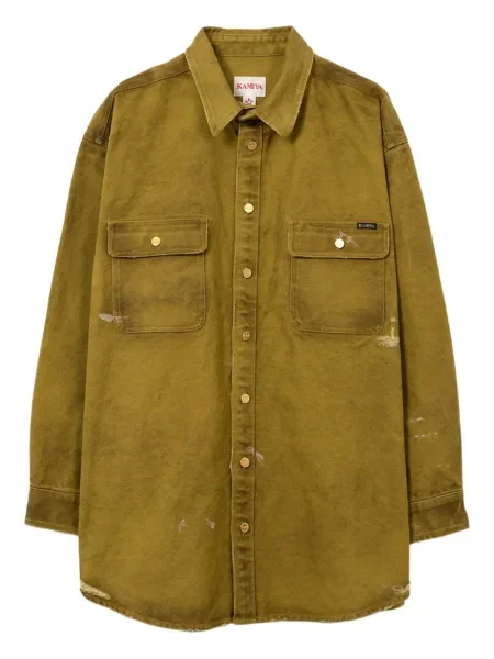 Риза Kamiya с протрити краища жълто