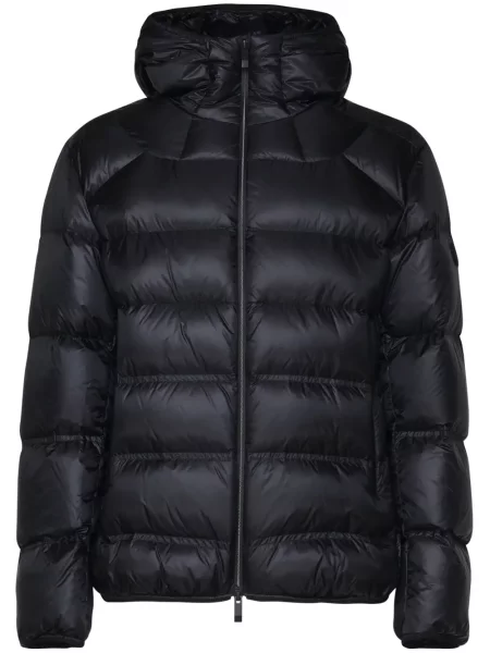 Яке Moncler с качулка черно