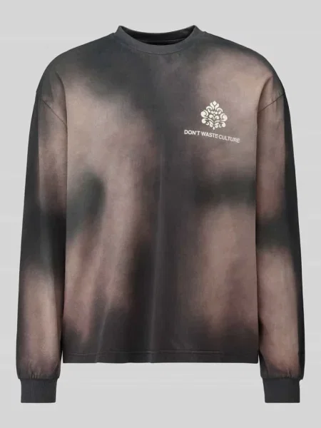 Bluza o kroju oversized z czystej bawełny model FADE' Don't Waste Culture