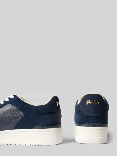 Ralph Lauren Obuwie Mężczyzna Niebieski 40 EU Skóra Sneakersy granatowe