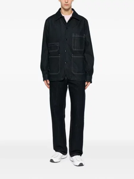 Geacă de blugi Moncler albastru