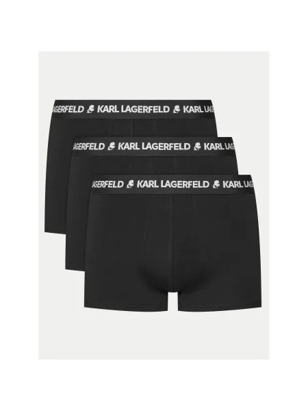 Férfi boxeralsók KARL LAGERFELD Logo Trunk 3 pár black. Méret: S fekete