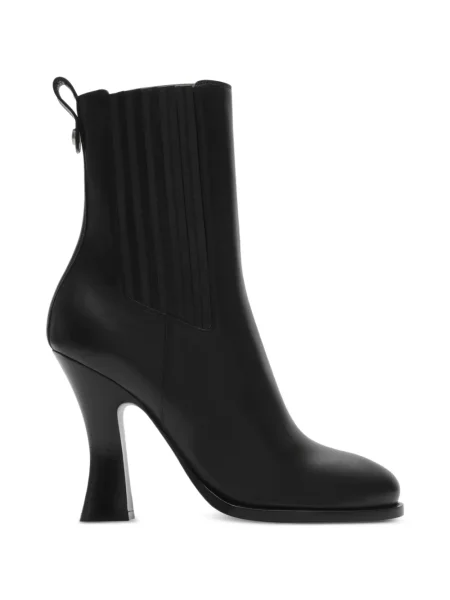 Cizme scurte Burberry din piele negru