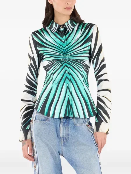 Cămașă Roberto Cavalli albastru