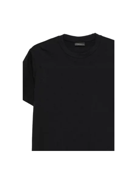 Koszulka Emporio Armani z krótkim rękawem niebieska