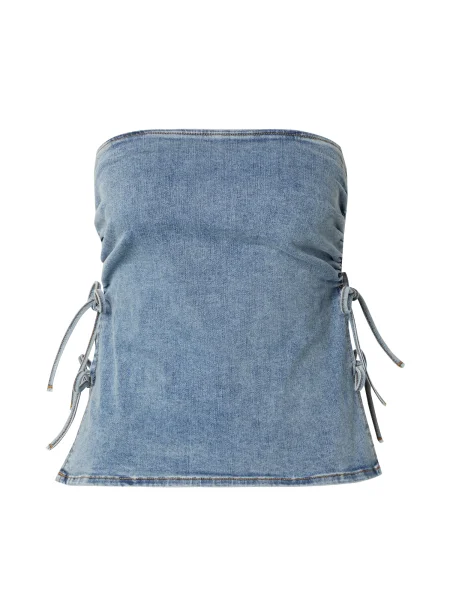 Hoermanseder x About You Top deschis albastru