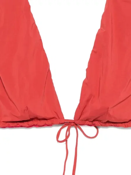 Bikini Osklen cu legături roșu