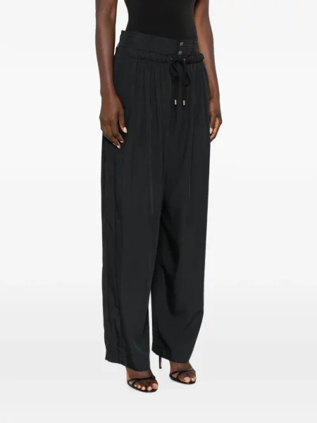Pantaloni palazzo Isabel Marant cu cordon negru
