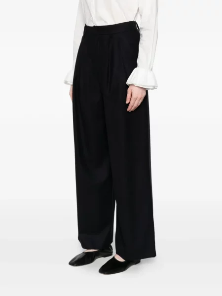 Pantaloni Susanne Bommer plisate negru