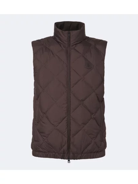 Vestă din puf Moncler maro