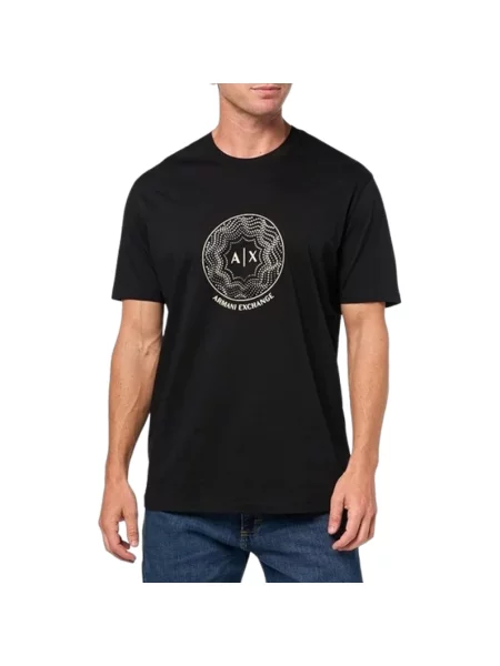 Koszulka Armani Exchange z logo czarna