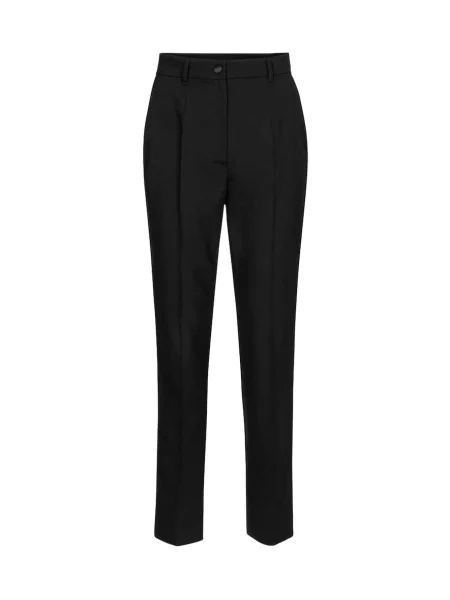 Pantaloni Dolce&gabbana cu talie înaltă negru