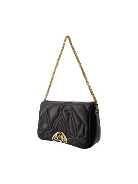 Torebka Alexander Mcqueen skórzana czarna