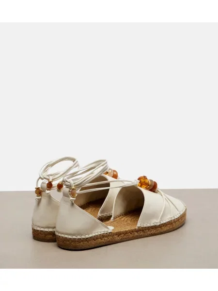 Espadrile Jimmy Choo din piele alb