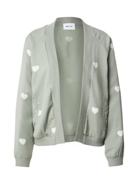 ABOUT YOU Geacă de primăvară-toamnă Erika verde pastel alb
