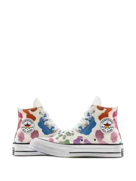 Sneakerși Converse Chuck 70 cu broderie cu platformă alergare alb