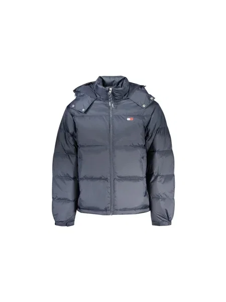 Geacă cu puf Tommy Hilfiger albastru