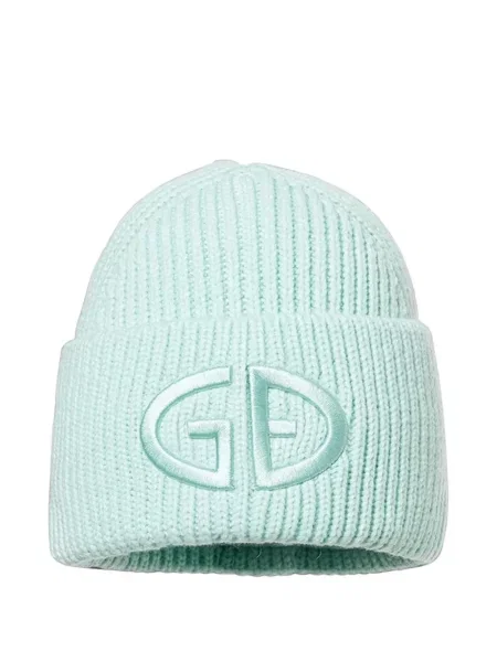 Căciulă Goldbergh cu broderie tricotate verde