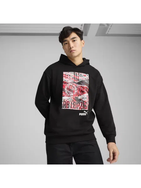 Bluza z kapturem ftblNRGY+ RB Leipzig czarna
