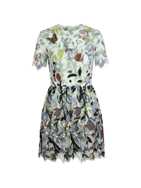 Rochie mini Valentino Garavani cu model floral alb