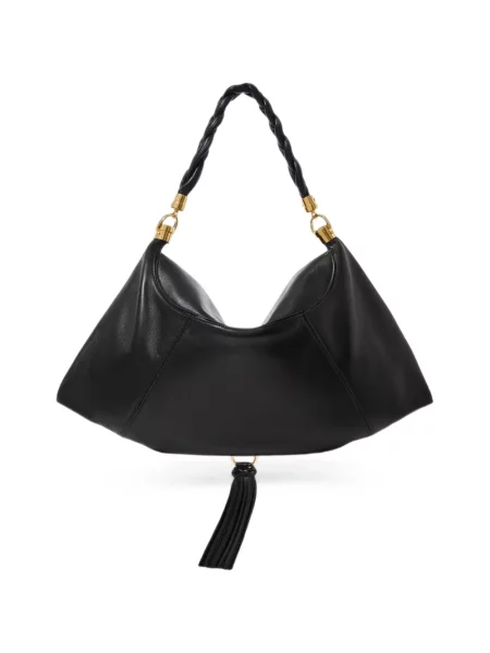 Fular Chloé din piele negru