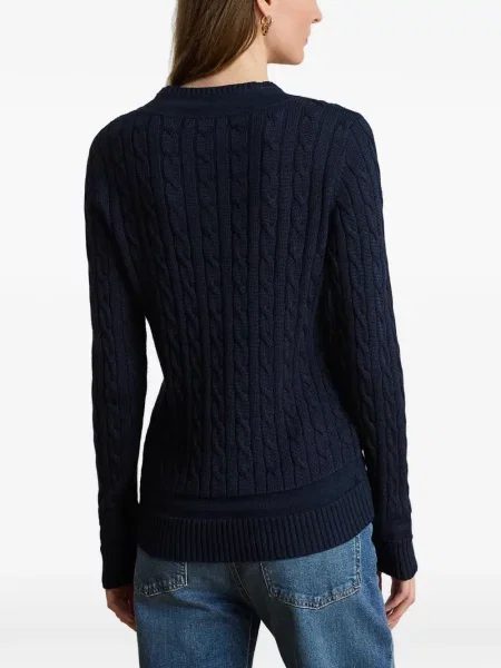 Džemper Lauren Ralph Lauren s vezom plava