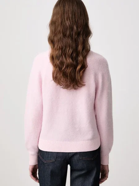 Fred Perry sweter z wełną różowy
