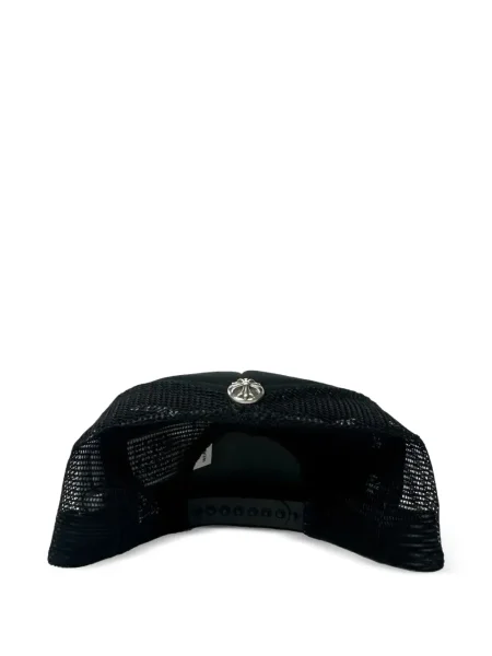 Căciulă Chrome Hearts cu broderie cu motiv cu inimi negru