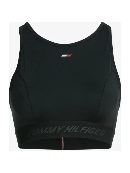Biustonosz Tommy Hilfiger Mid Intensity z zabudowanym dekoltem XS czarny