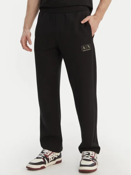 Armani Exchange Teplákové nohavice čierna