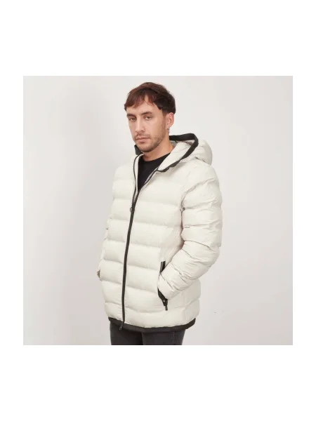 Bunda Geox s kapucňou biela