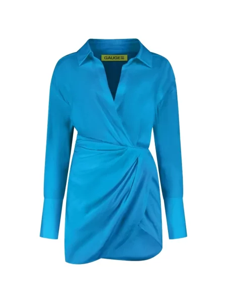 Rochie Gauge81 plic albastru