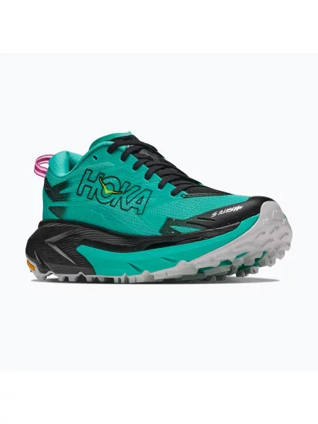 Încălțăminte de alergare pentru femei HOKA Mafate 5 black/electric aqua negru